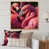 Toile avec cadre flottant or