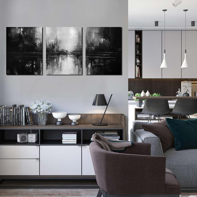 3 Piece Wrapped Canvas Print, 40 cm H x 30 cm W