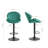 Bar Stools Set Of 2 - Adjustable Barstools With Back And Footrest, Counter Height Bar Chairs For Kitchen