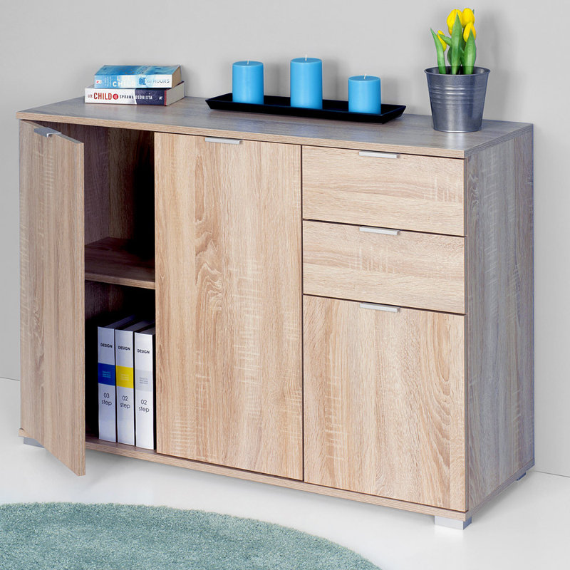 Colmesneil 37.5cm W 2 - Drawer Chest of Drawers, Oak