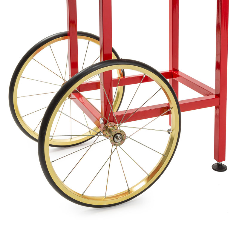 Olde Midway 6 oz. Popcorn Machine Stand / Cart, Red