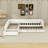 Luxurious L-Shaped Twin Upholstered Daybed with Pull-Out Trundle and Storage Drawers-129453465