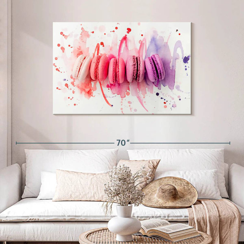 Macarons pastel Yarlin, H 30 po x l 45 po