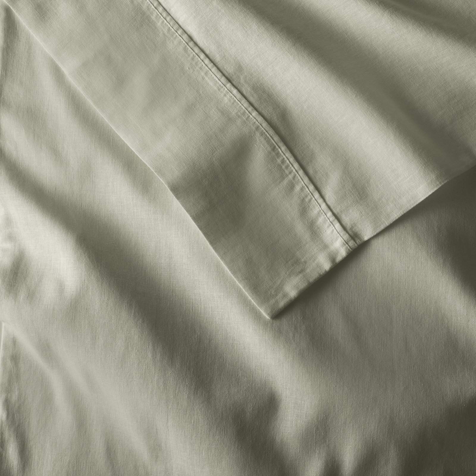 Jeffen Linen Blend Pillowcase, Standard, Sage
