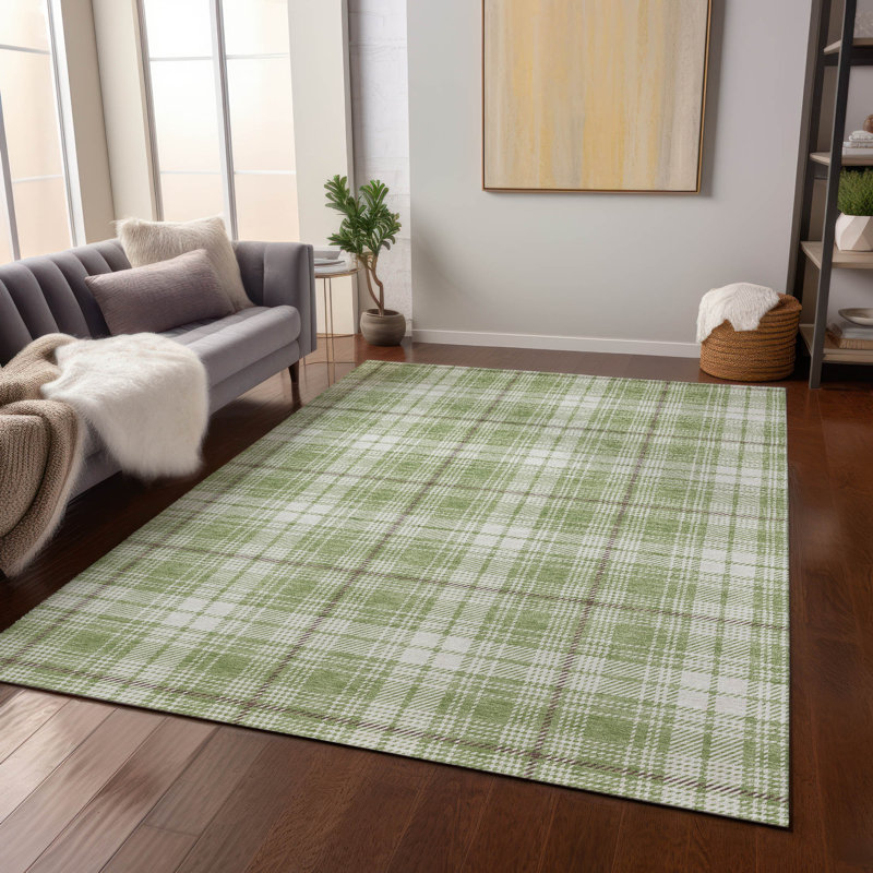 Tapis vert lavable intérieur / extérieur Aurora , 9 pi x 12 pi