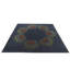 Tapis carré bleu marine Myrick