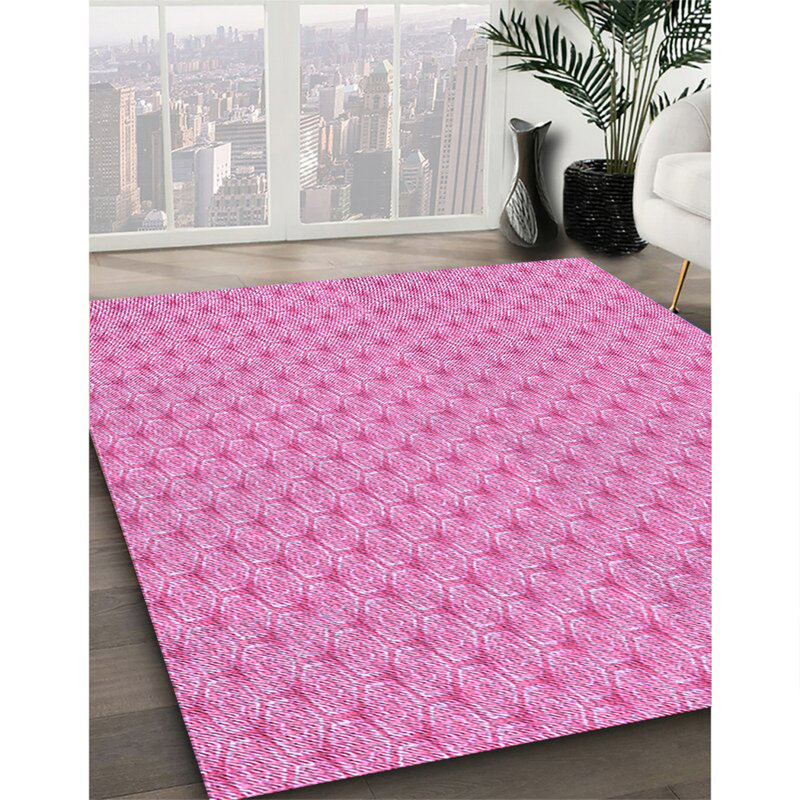 Tapis 100% à motifs lavables à la machine 2989 PUR, Rectangle 8 pi x 12 pi