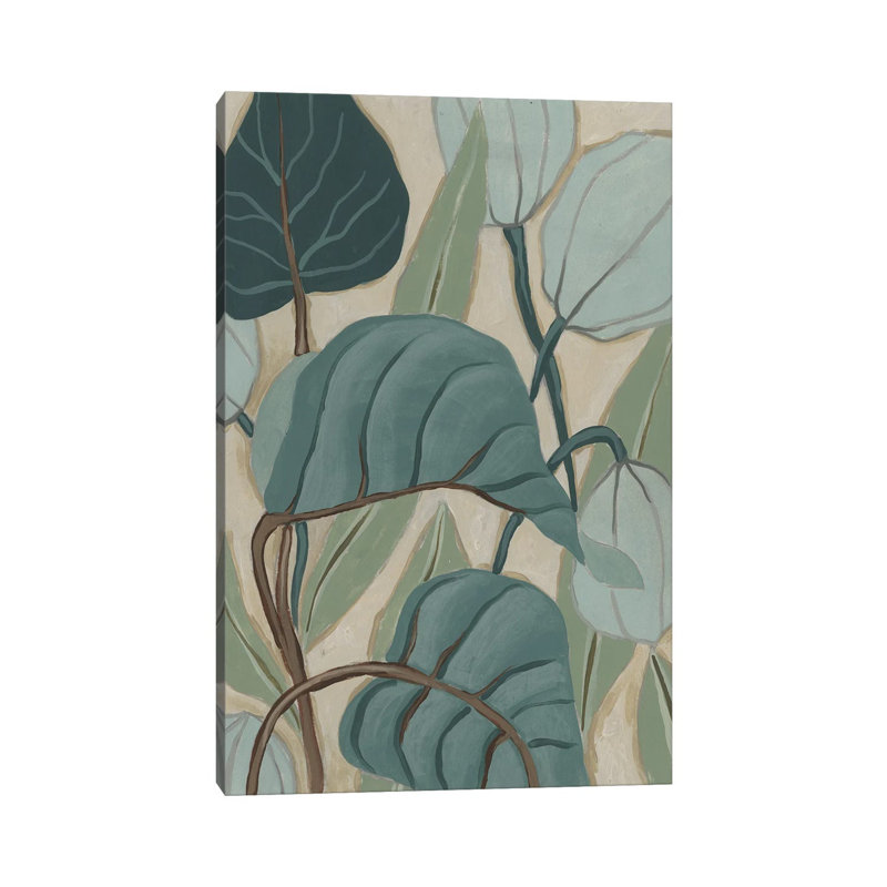 Slate Palms II by June Erica Vess - Wrapped Canvas Painting, 66.04 cm H x 45.72 cm W