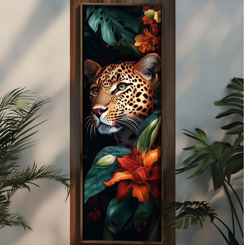 Elegant Decorative Framed MDF Painting, 15.7 x 47.2 x 0.1 inches | 100% MDF with 3 mm Thickness, 100% Pine Wood Frame | UV Printed Artwork for Home Decor, Living Room, Office, Modern Aesthetic