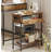 Reca Vintage Colour Triple Row Side Table with Door-1759560704