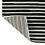 Tapis noir / blanc Hallie-703954967