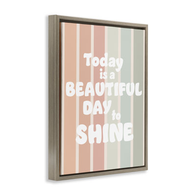 Cadre flottant Beautiful Day To Shine, design par Leah Straatsma