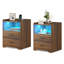 Table de chevet 2 tiroirs l 17,7 po-950312352