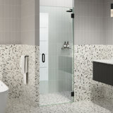 Albedo 24.25 in. x 78 in. Fully Frameless Hinge Shower Door