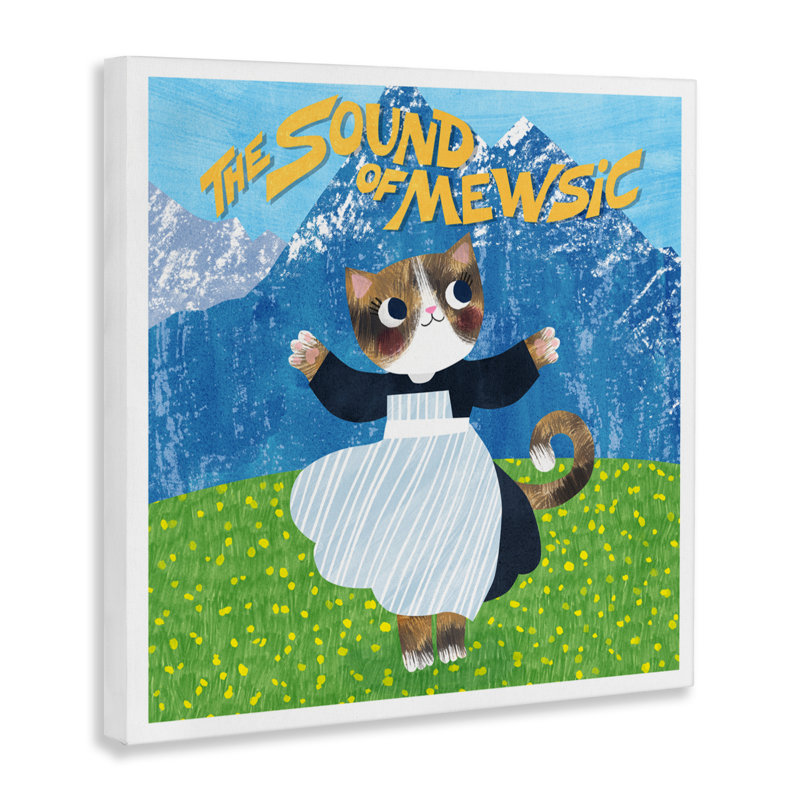 Sound of Mewsic, parodie d'un chat, design par Angie Rozelaar, H 30 po x l 30 po