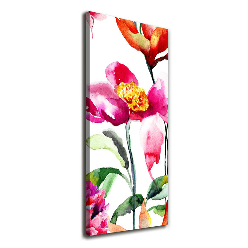 Field Flowers - Wrapped Canvas Print