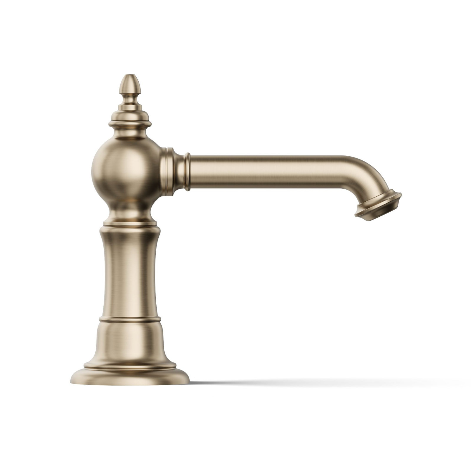 Artifacts Single-Hole Bathroom Faucet with Drain, Vibrant Brushed Bronze