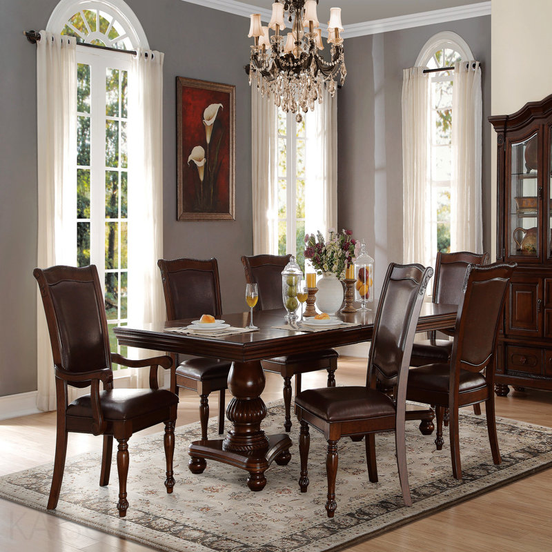2-Piece Upholstered Armchairs - Brown Cherry