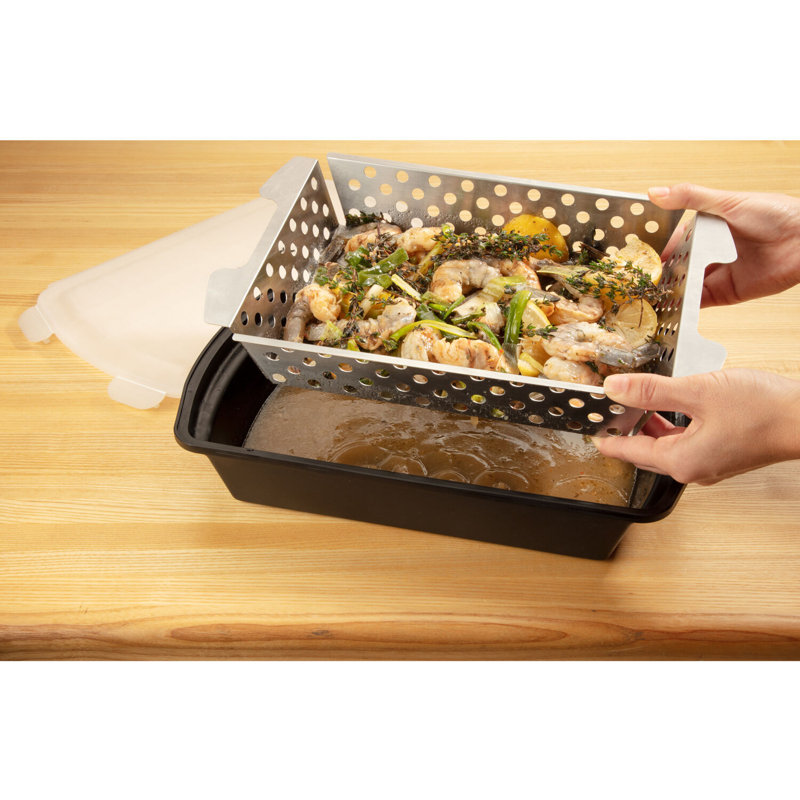 Marinade And Grilling Basket Set