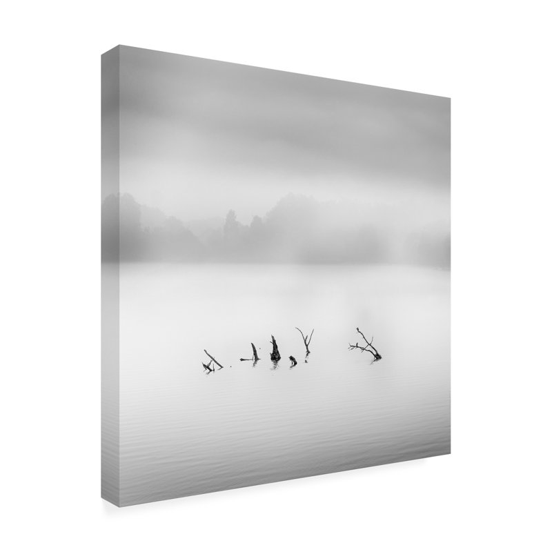 Waterland sur toile, art audacieux, L 18 po x H 18 po