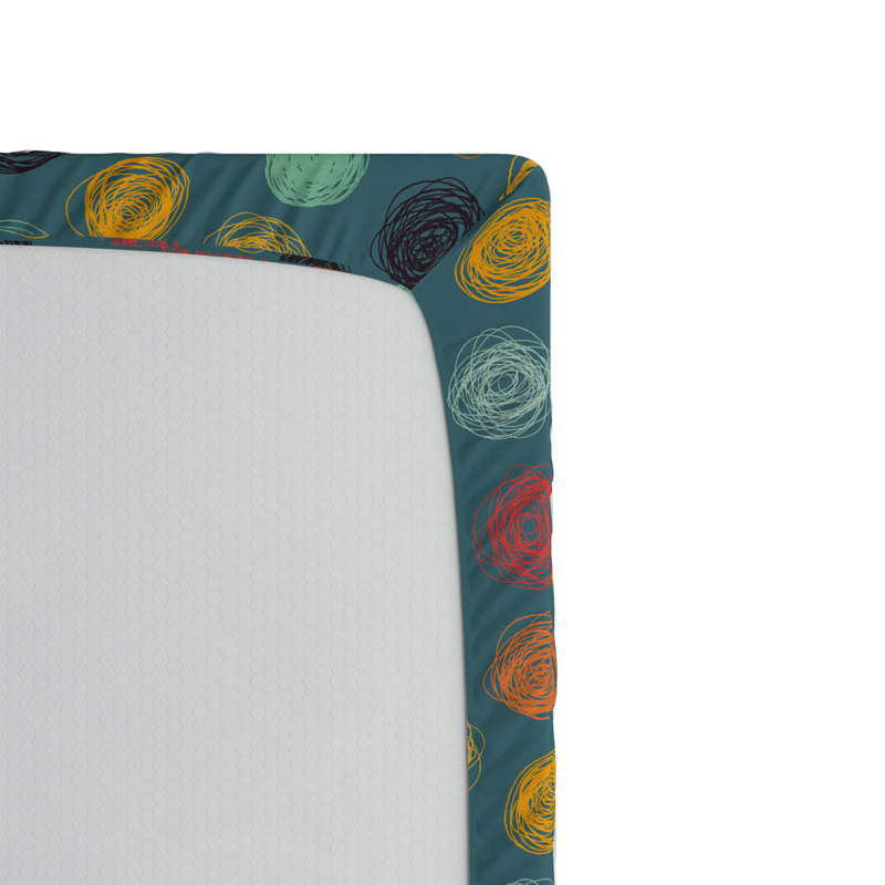 Microfiber Polka Dots Fitted Sheet, Twin Fitted Sheet