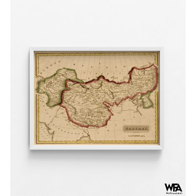 Tartary Mongolia 1817, Library Antique Map Decor, History Classroom Wall Art, Mongolia Map Print, Geography Wall Art, Antique Poster Print