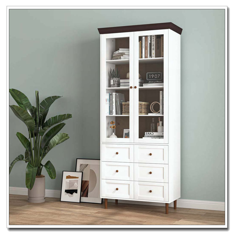 Armoire de rangement vitrée