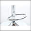Ensemble de 2 tabourets de bar, avec repose-pieds chromé et base pivotante à hauteur réglable en velours mécanique + tabouret de bar (facile à nettoyer)-602000584