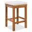 Ensemble de bar d'extérieur en bois d'acacia 5 pièces avec tabourets et coussins Oryxal