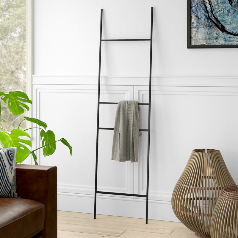 Échelle de couverture en métal 5,5 pi, Noir