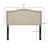 Clouchete Natural Queen Camelback Upholstered Headboard with Nailhead Trim-23991598-50444721