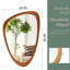 Miroir décoratif 24 "x 36" en bois massif irrégulier, pour chambre à coucher, salle de bain, salon, entrée-1756071297-1756071302