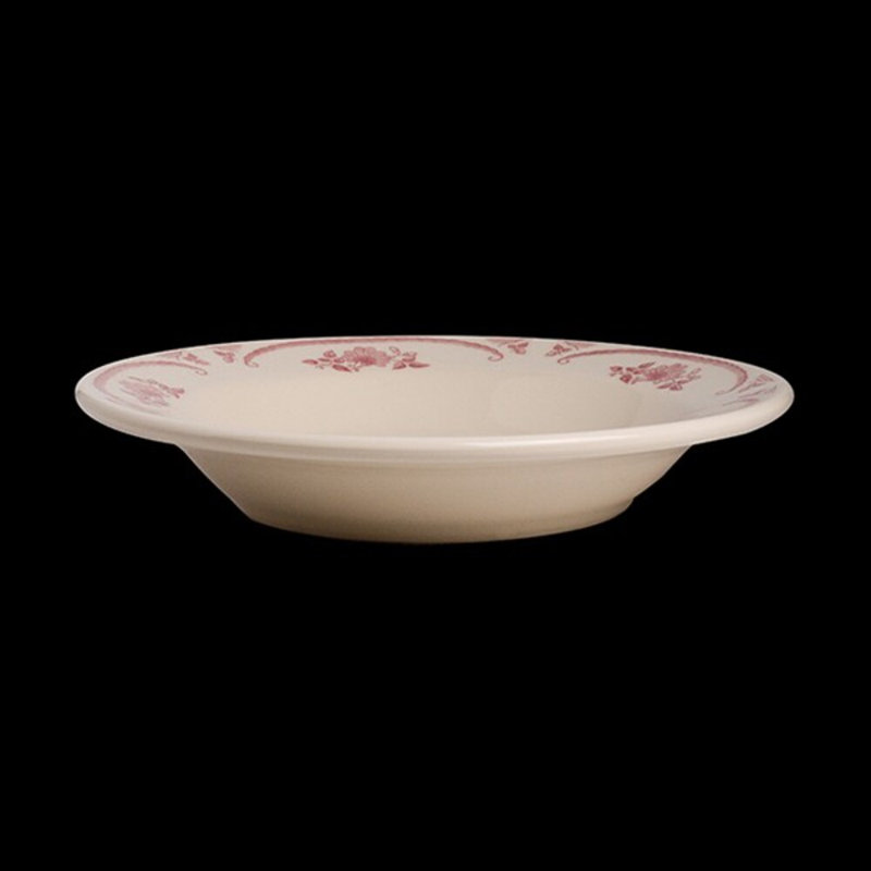 Bol à soupe à rebord roulé American Rose