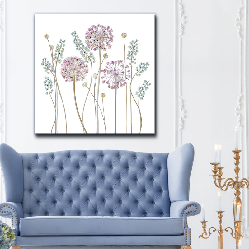 Allium - impression sur toile, H 12 po x l 12 po x P 1,5 po
