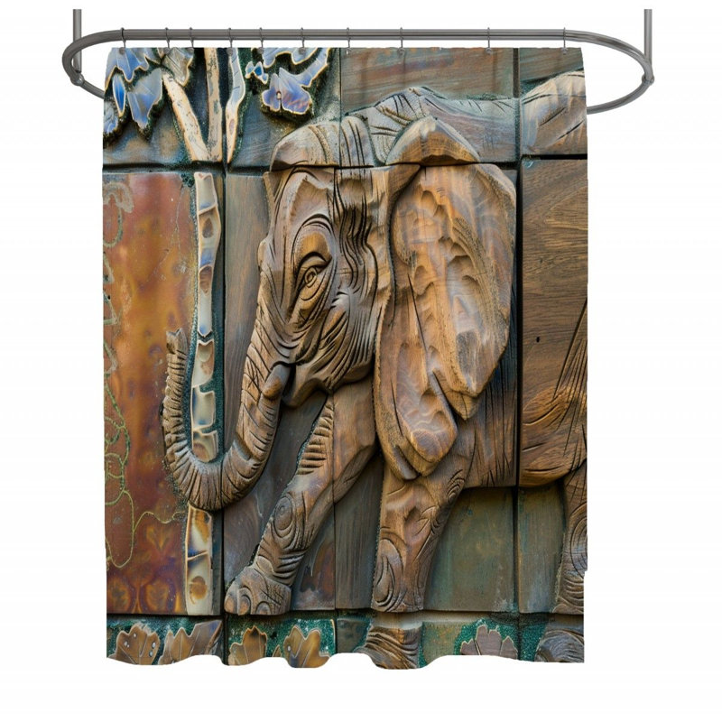 Abubacar Shower Curtain, 93" H x 70" W