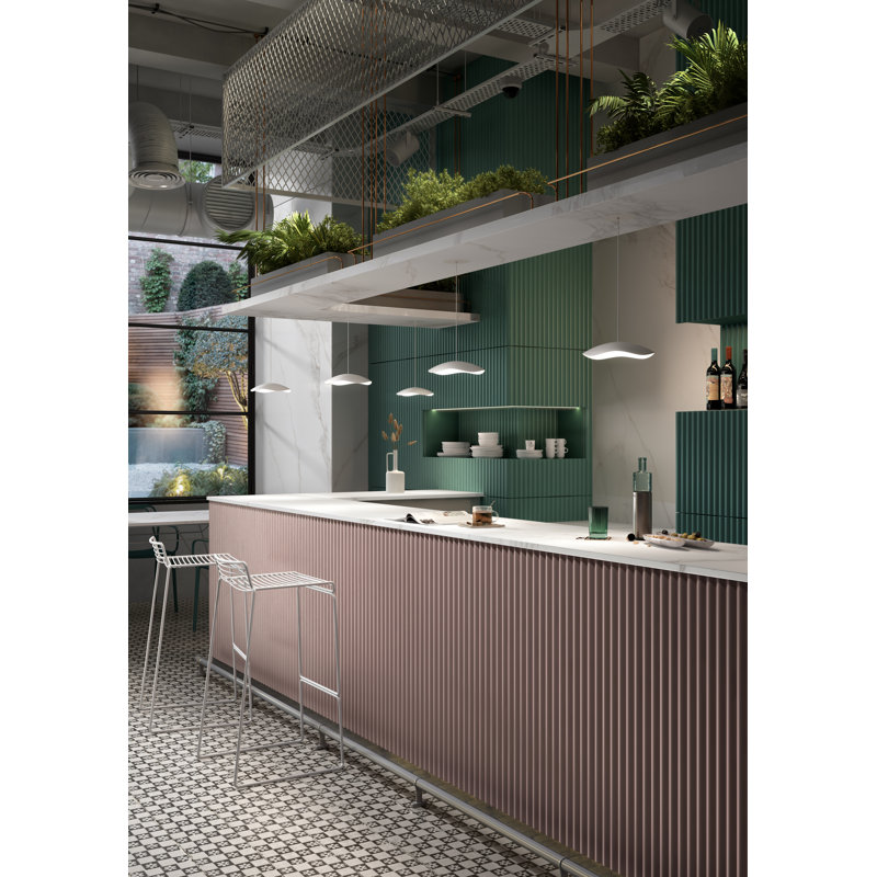 1 - Light LED Unique/Statement Pendant, Gray, White