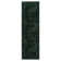 Aubepine Thandi Dark Green Embossed Transitional Geometric Indoor Area Rug, Soft Polyester – Living Room & Bedroom