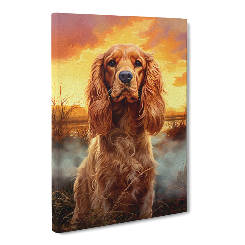 Cocker Spaniel Informel No.3 - Print, 76cm H x 50cm W x 3cm D