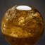 Véritable sphère de quartz fumé poli du Brésil (4,5 po, 6,5 lb)