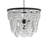 Clancey 5 - Light Unique / Statement Tiered Chandelier in White with Beaded Accents-390417559