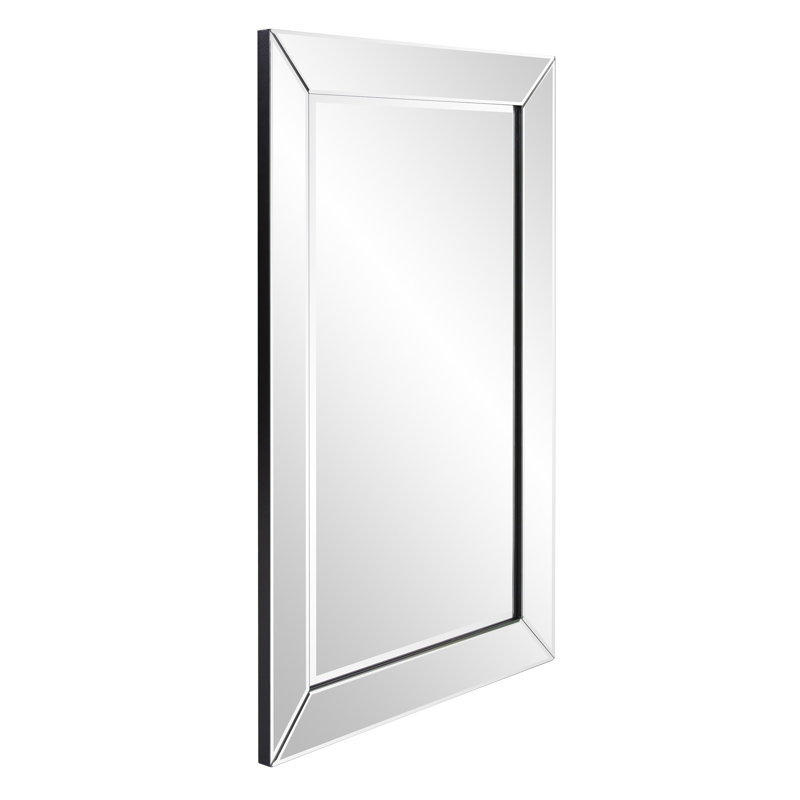 Burriss 24" Clear Beveled Edge Frame Accent Mirror, 36" x 24"