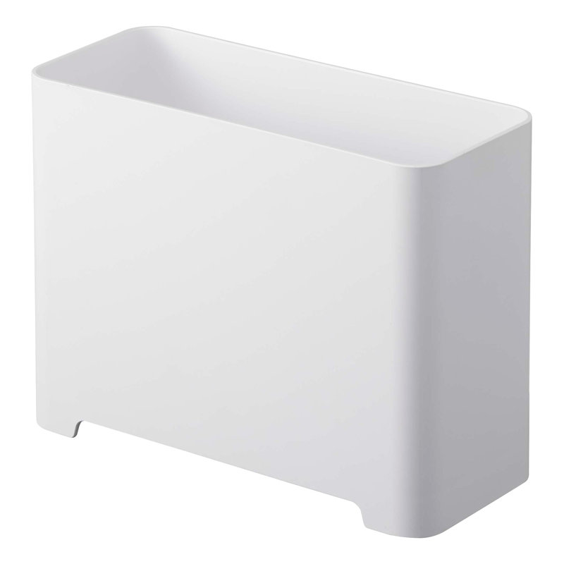 White Compact Self-Draining Bathroom Organizer for Kids