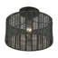 Plafonnier semi-encastré noir moyen 1 lumière Adabella-1666463657