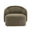 Chaise d'appoint courbée et rembourrée-345475063