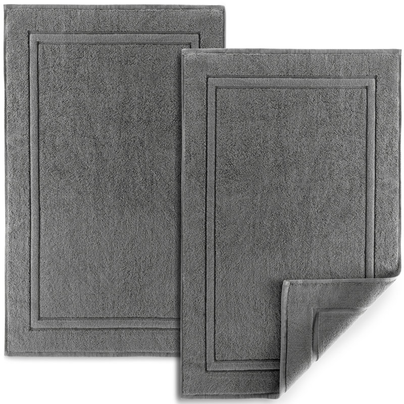 Cotton Bath Mat, Gray