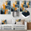Abstract Layers II - Abstract Collages, reproduction d'art sur métal-1292638351