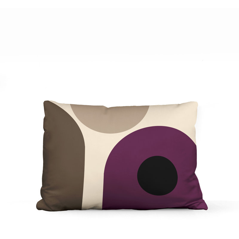 Coussin intérieur / extérieur en polyester filé Yenz, Mauve