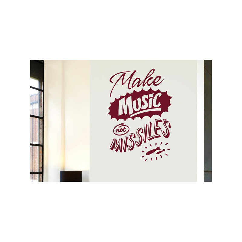 Non-Wall Damaging Wall Decal, Burgundy, Medium