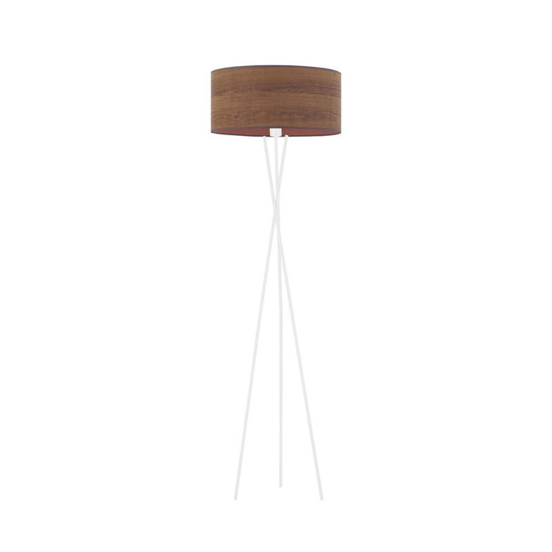 Charlton 160cm Tripod Floor Lamp, Brown, White