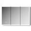Armoire de salle de bain avec miroir 3 lumières DEL de couleur, 48 * 32 pouces, brouillard, encastré ou mural, éclairage réglable, luminosité personnalisable, températures de 48 * 32 pouces en alliage d'aluminium,